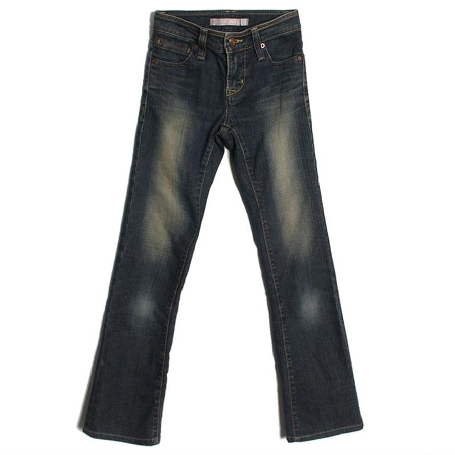 boot-cut denim pants