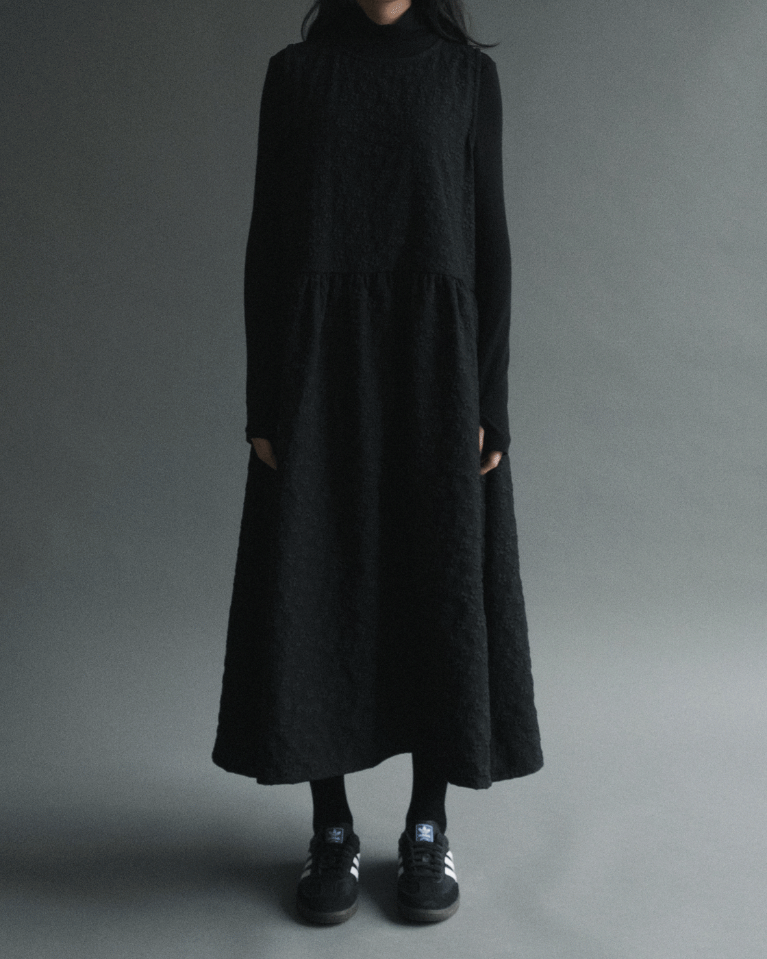 플라워 자카드 원피스(2컬러)