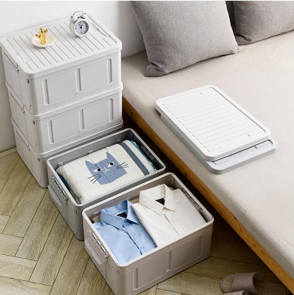 수납박스 40L 폴딩박스 리빙박스 수납정리함 플라스틱