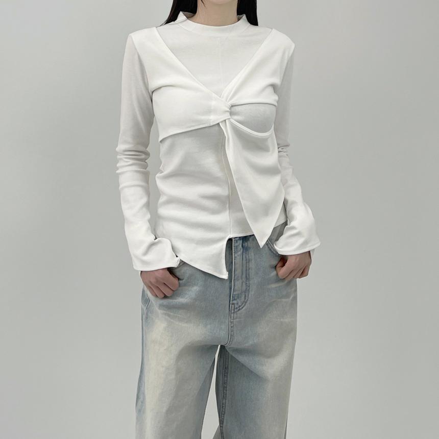 비솝 언발 꼬임 긴팔티