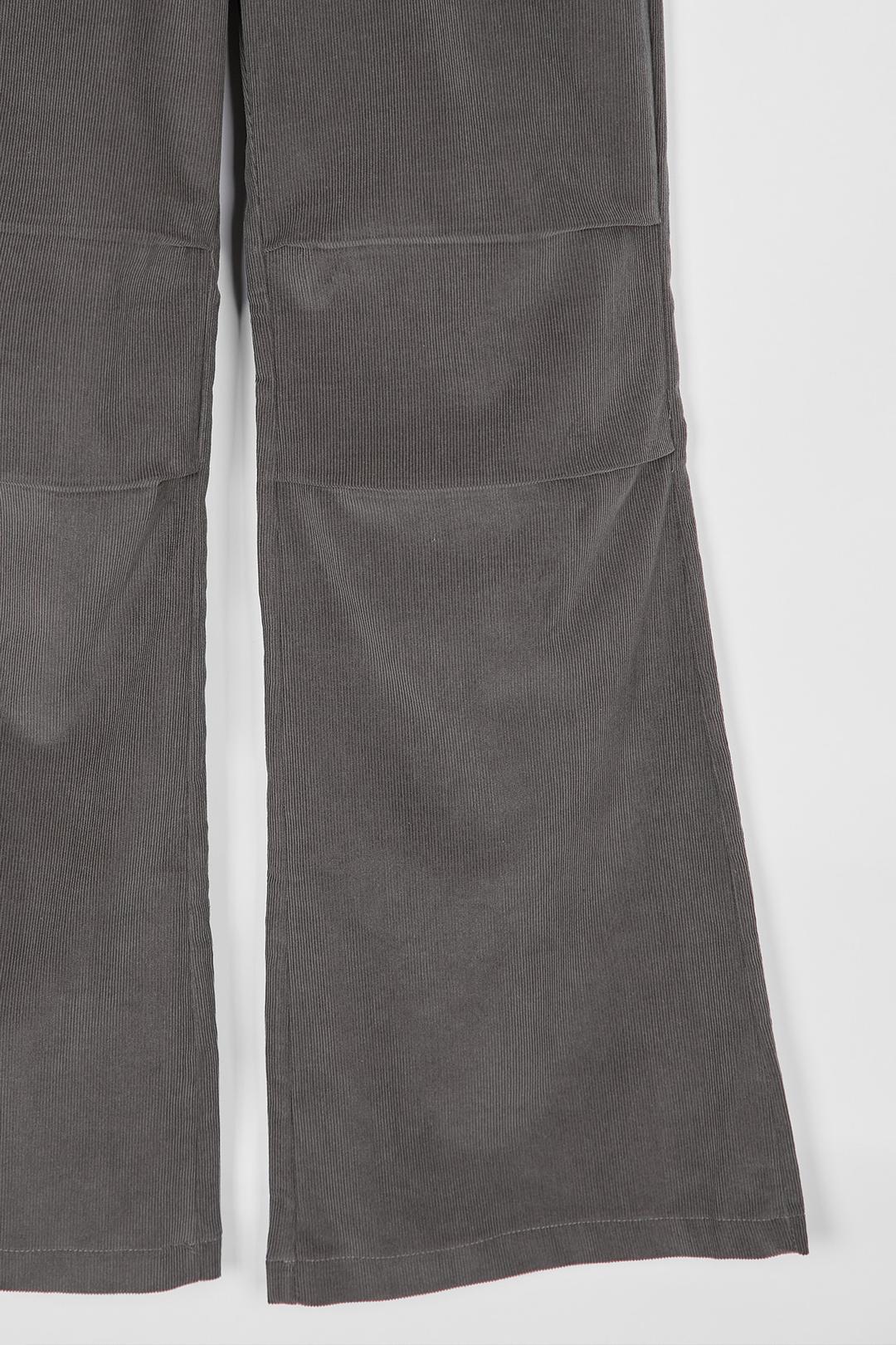 PINTUCK CORDUROY BOOTCUT PANTS