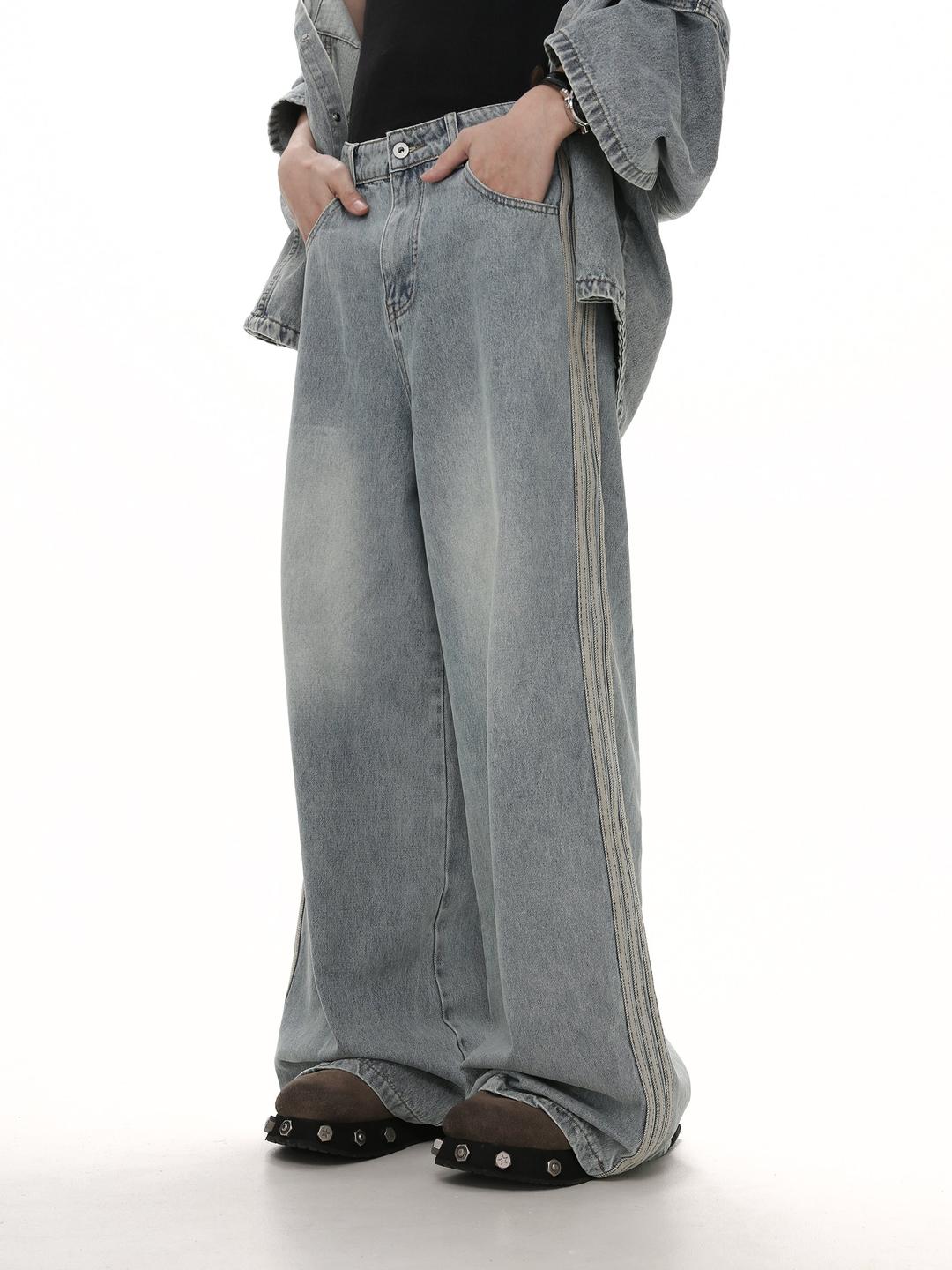 Classic Striped Jeans