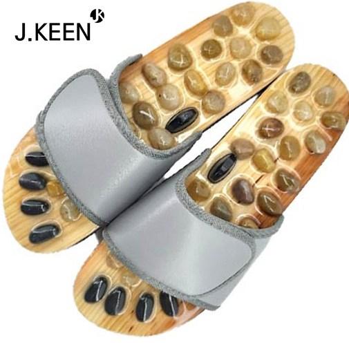 제이킨 천연 자갈 지압슬리퍼, 225~230, 그레이