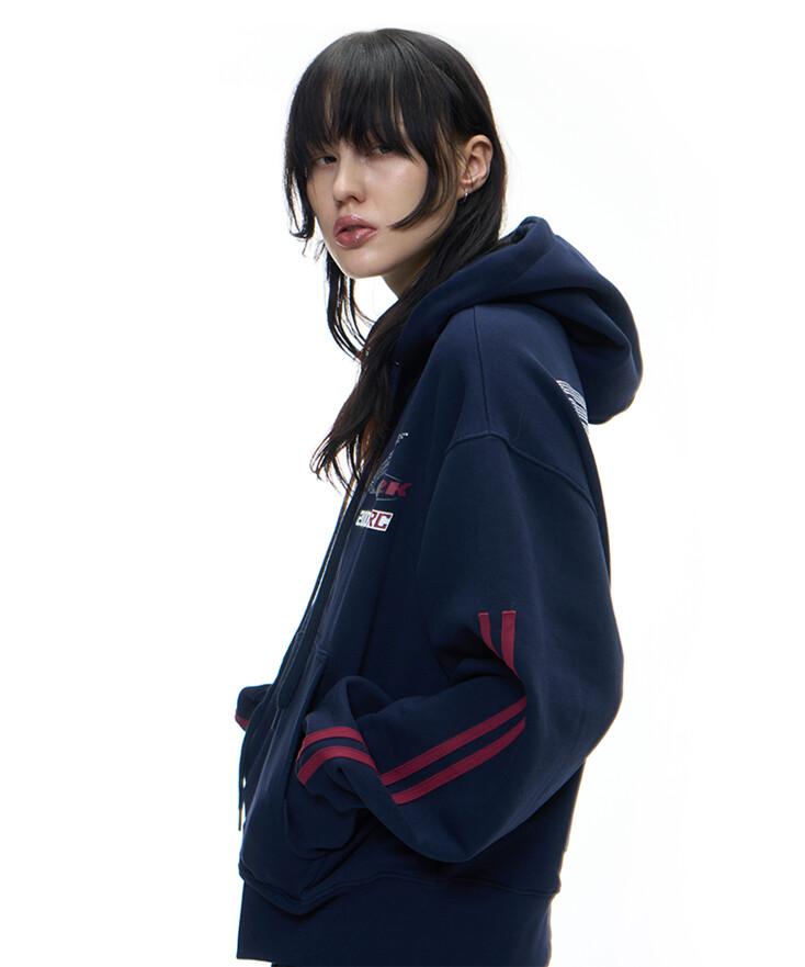 ARC RACING HOODIE ZIP UP (NAVY)