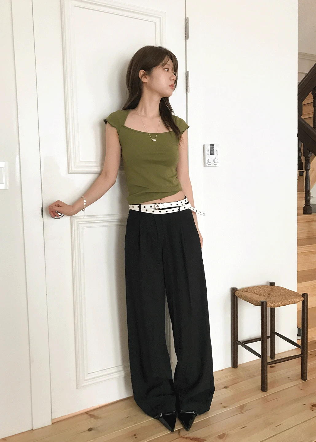RUFFLE SQUARE TEE