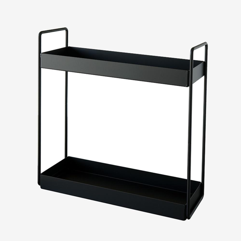 화이트 블랙 욕실선반 철제 메탈 소품수납선반 2단정리대 화장품 악세사리정리