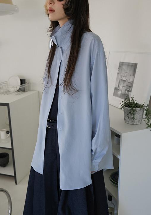 high neck soft shirt (3color)