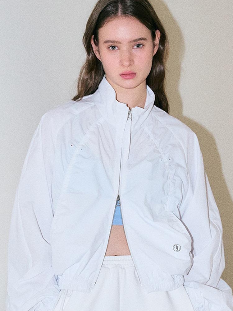 SHIRRING STRING BLOUSON JUMPER WT