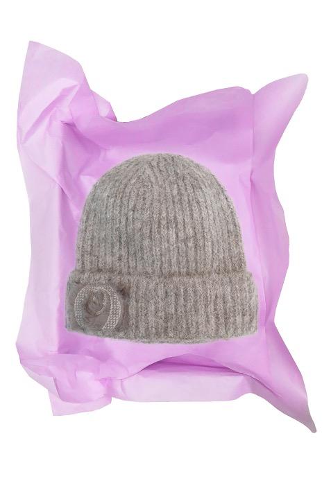 Beige Fuzzy-Wuzzy Beanie