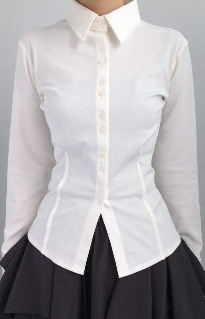 (2 C ᵒ l o🅡) 슬림핏 텐션 셔츠