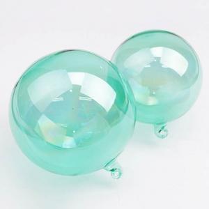 크리스마스 트리장식 유리볼 오너먼트 클리어 민트 10cm 12cm 2종 택1