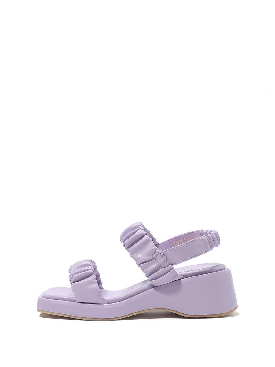 [6/9 순차발송] F23S016 닉시 셔링 스트랩 플랫폼 샌들 | 5cm