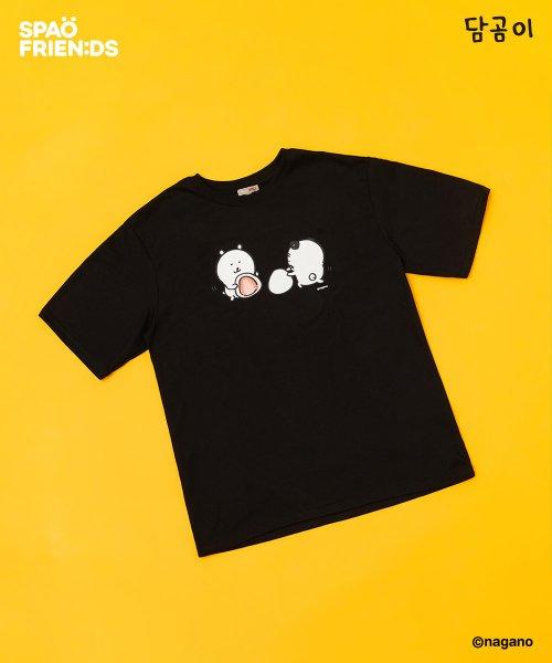 (담곰이) 담곰이 한국상륙 반팔티(BLACK)_SPRLD49U06