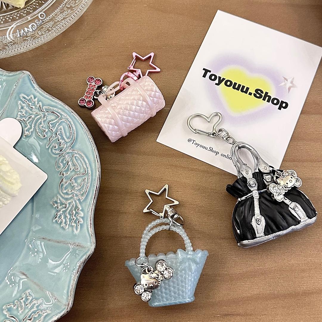아이앤드오 Kitty HandyBag keyring 핸드백 키티키링