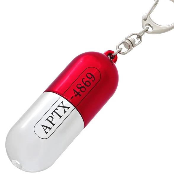 USJ 명탐정 코난 APTX4869 알약 라이트 키 링 유니버셜 스튜디오