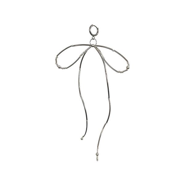(NOFFICIALNOFFICE) Thin Ribbon Single Earring