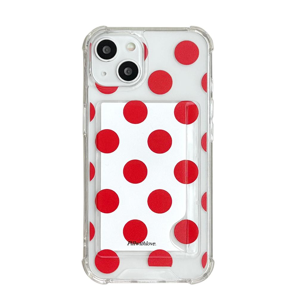 Big dot(red) 카드포켓 젤하드케이스