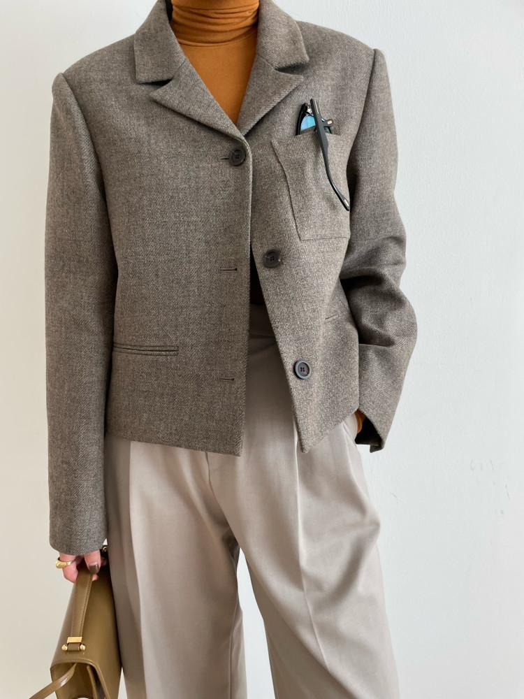 HONOR WOOL JK 울 숏 겨울 자켓