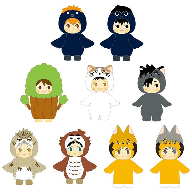 TOHO 하이큐 굿즈 트레이딩 코스튬 큐피 단품 (랜덤)