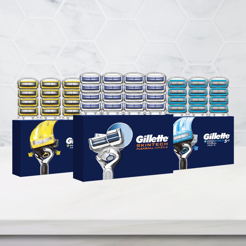 질레트 스킨텍 매뉴얼 면도날 16입, 1세트