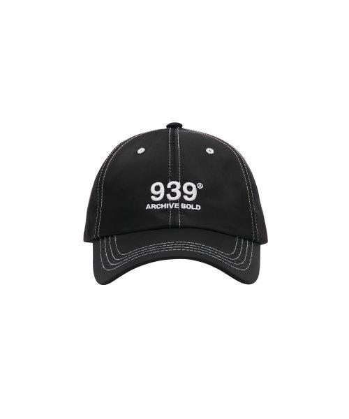 939 LOGO 6-PANNEL CAP (BLACK)