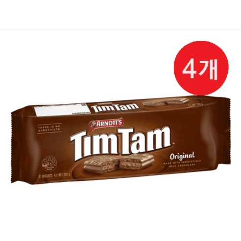 아노츠 팀탐 오리지날 200g [호주정품], 200g, 4개 - 밀크 초콜릿 | 쿠팡