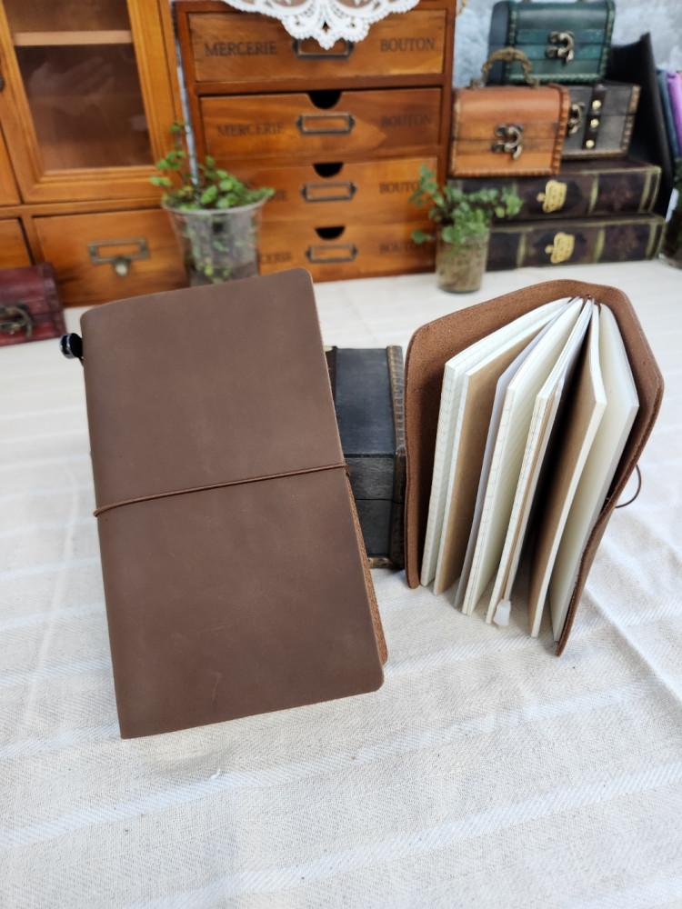 빈티지 다꾸 가죽 다이어리 트래블러스 노트 만년 무지 패스포트 여권형