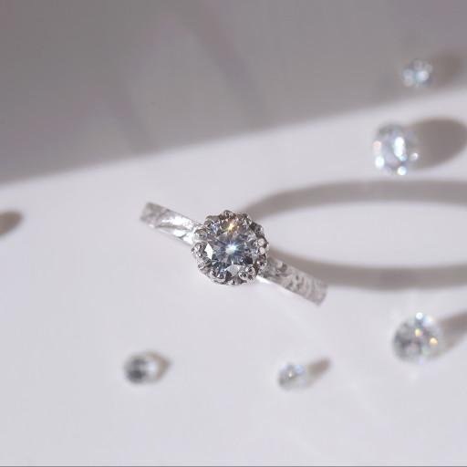 0.5ct 모이사나이트 화이트닝반지