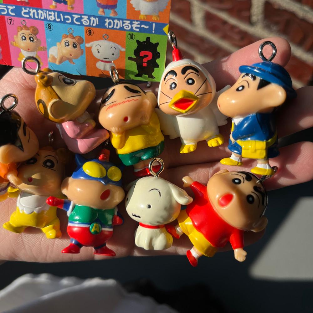 빈티지 일본 쇼와 레트로 고전 짱구 랜덤 피규어 키링