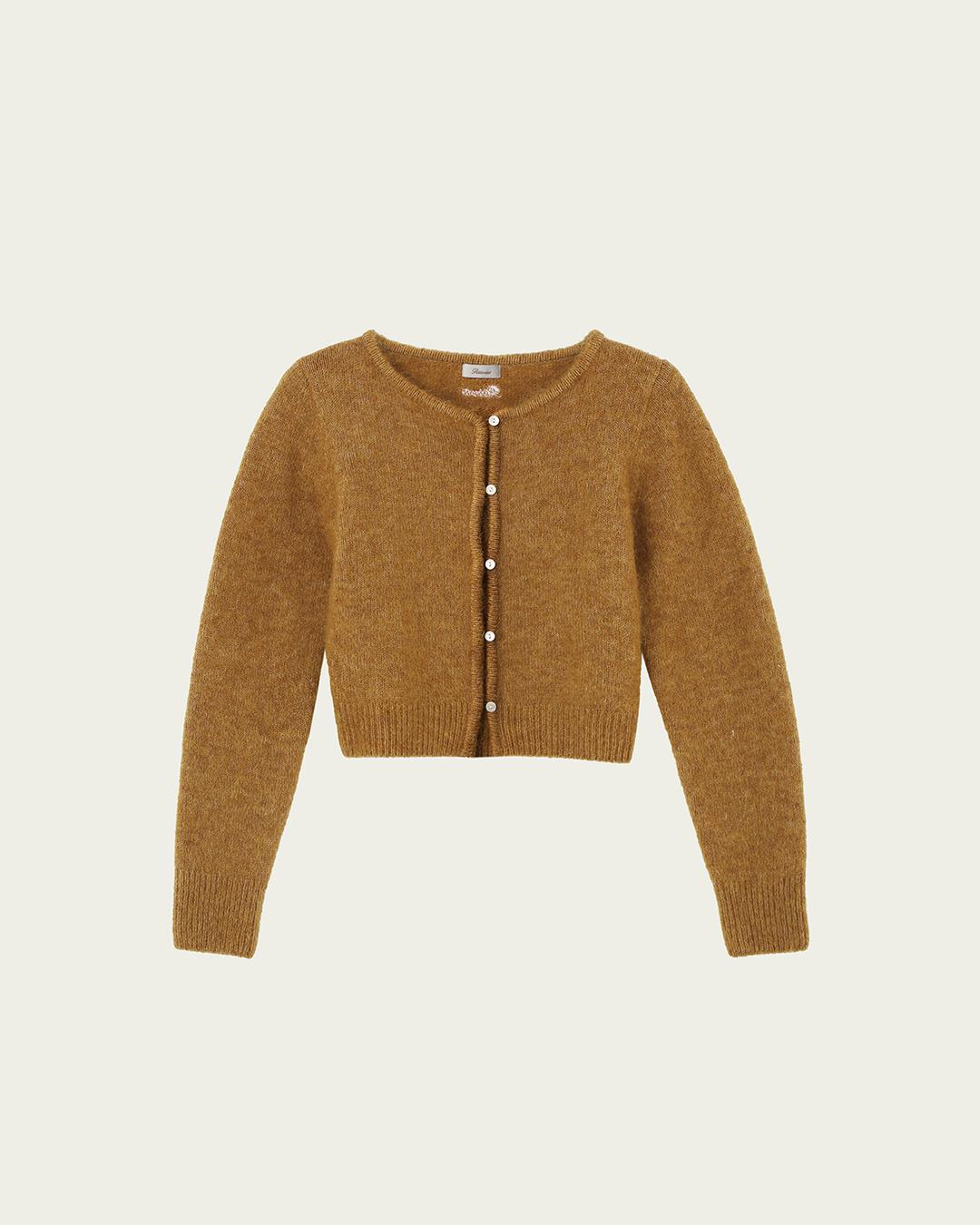 (2차) Caro Knit Cardigan -  Camel