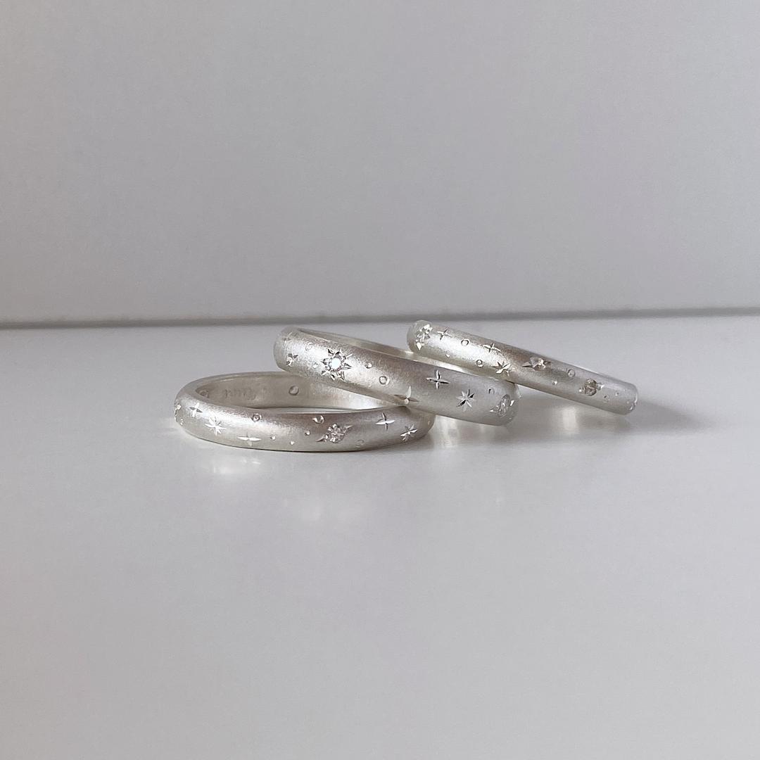 Planet Silver Ring _(Engagement)