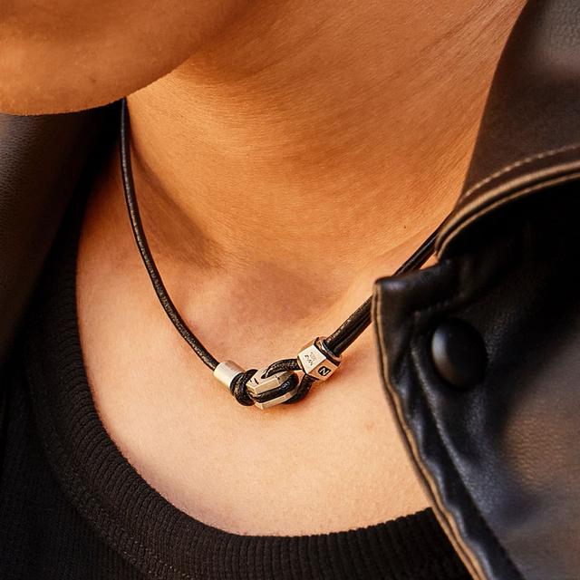 SAGEGASAGE☆3way Leather Necklace (All Black) SAGEGA 3way Leather Necklace (All Black) | International Store