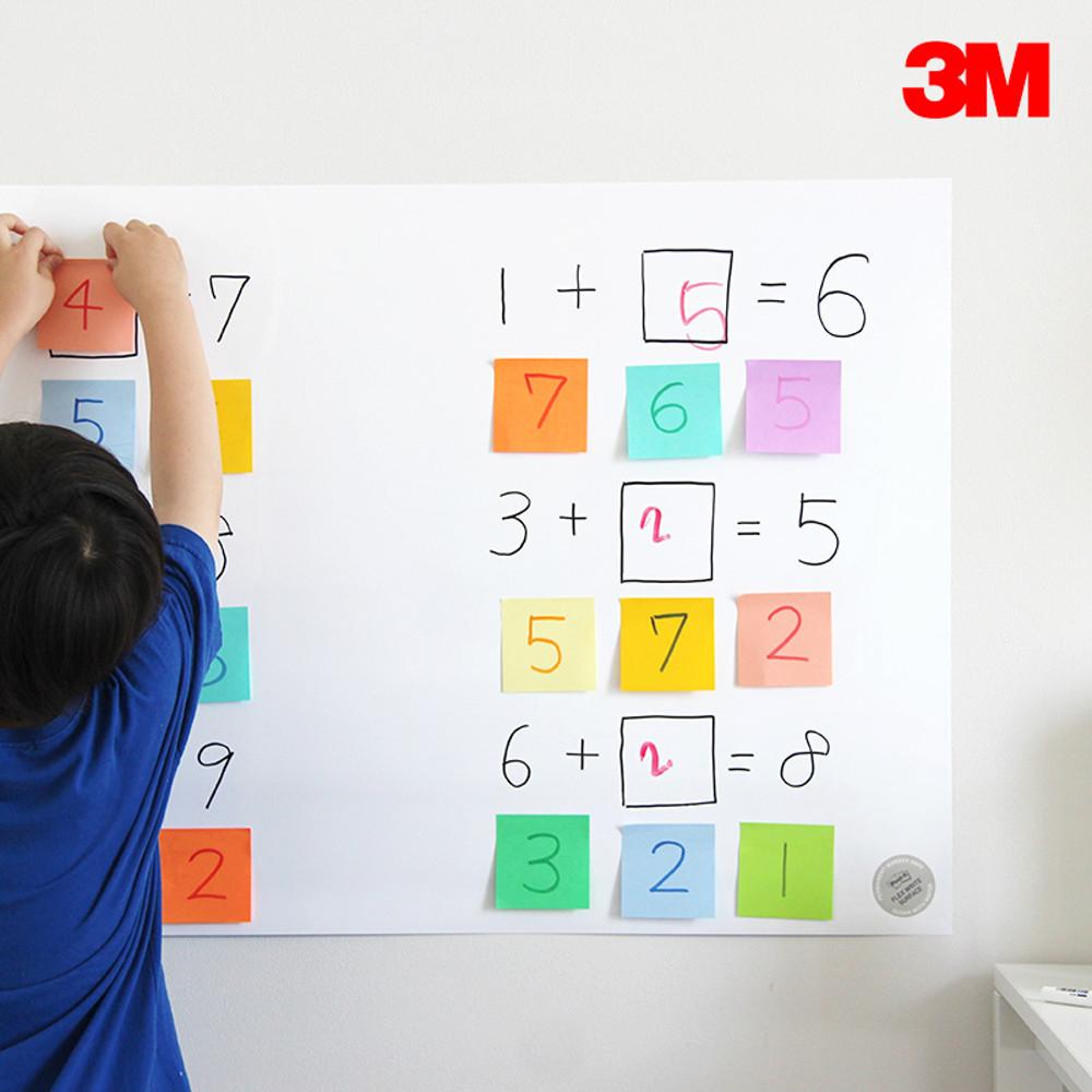 [3M] 포스트잇 붙이는 화이트보드 FWS (수성/유성마커 겸용) / 어디든 붙이고 썼다 지울 수 있는 새로운 화이트보드! Flex Write Surface