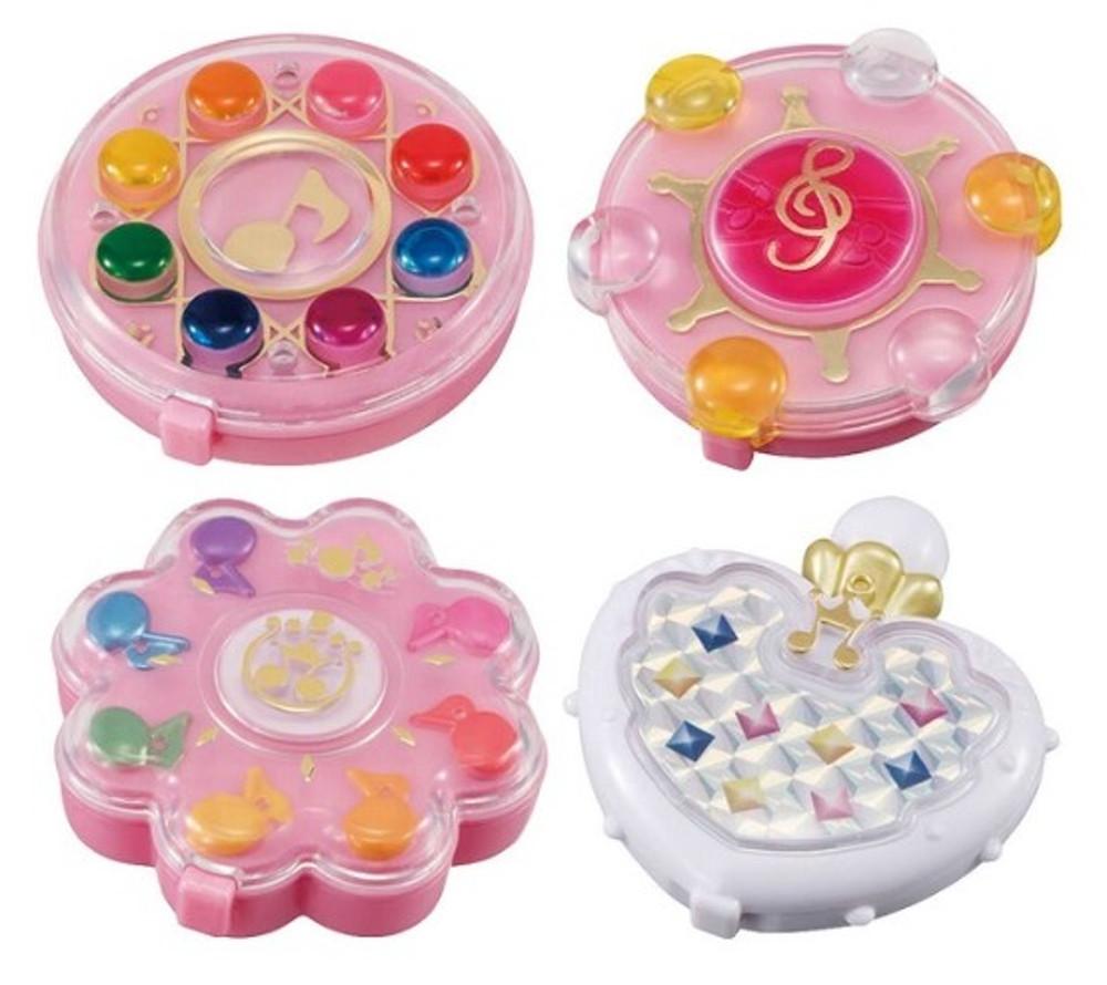 [반다이] 오쟈마녀 도레미 컴팩트 미러 4종 세트 꼬마 마법사 캡슐 가챠 리듬탭 25주년