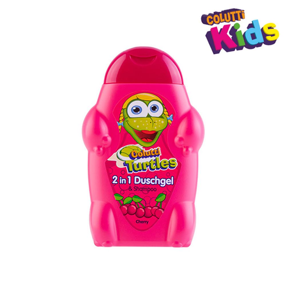 콜루티 터틀스 2in1 샤워&샴푸 체리 300ml (Colutti Turtles 2in1 Duschgel and Shampoo Cherry 300ml) 유럽