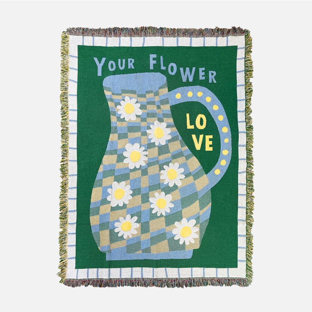 체크데이지 우븐 블랭킷