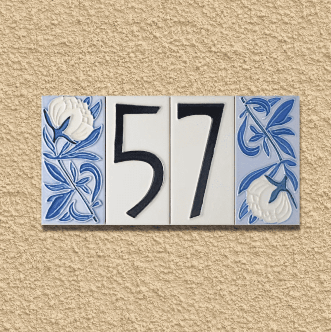 6design 숫자 타일 노르딕 빌라 현판 아트