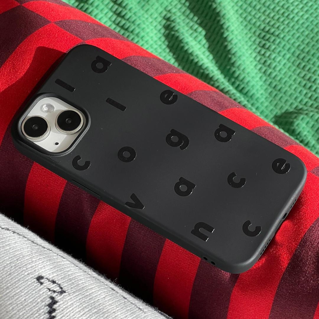 Logo Alphabet Black Soft Case