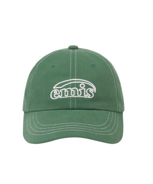 WHITE STITCH BALL CAP-GREEN