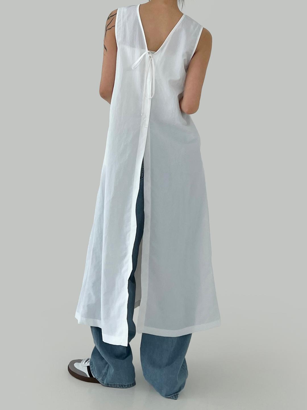 백 리스 원피스 - ops