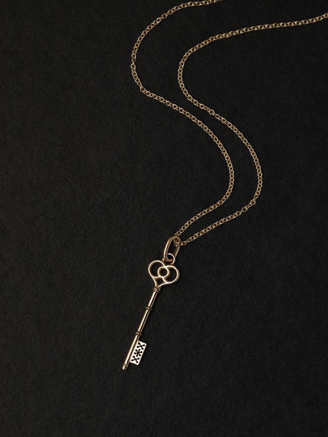 cle de chance pendant: heart +round chain.