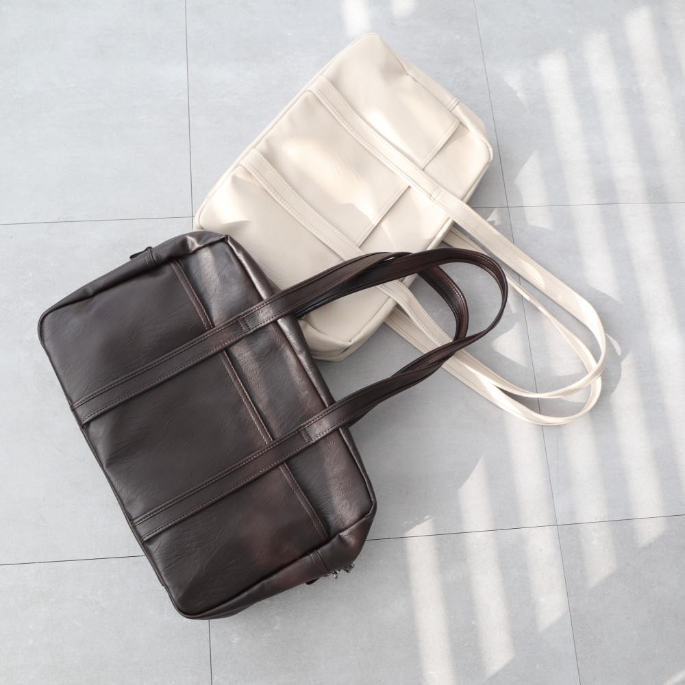 [블랙휴] 비건 보부상가방 대학생숄더백 아이패드가방