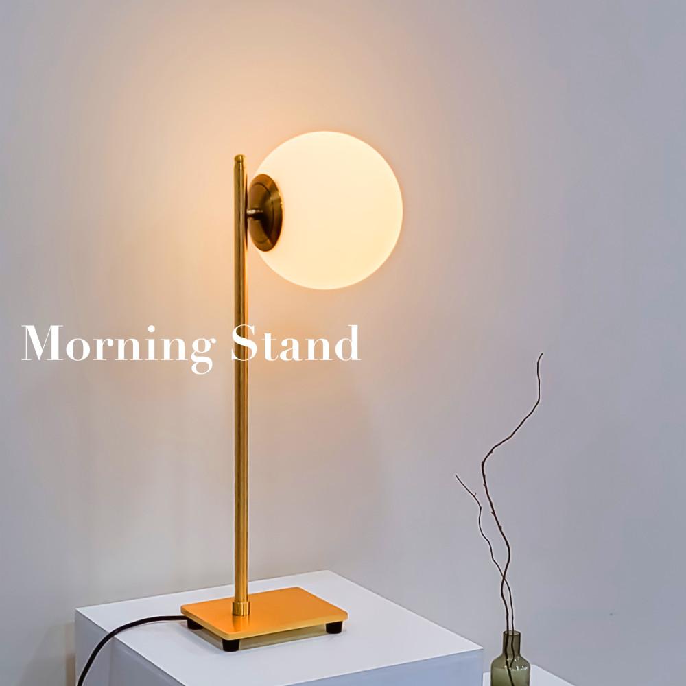 [모닝] 단스탠드 테이블 스탠드 국내자체제작 인테리어 조명 집들이 선물 퇴사선물 결혼선물 스탠드조명 셀프인테리어