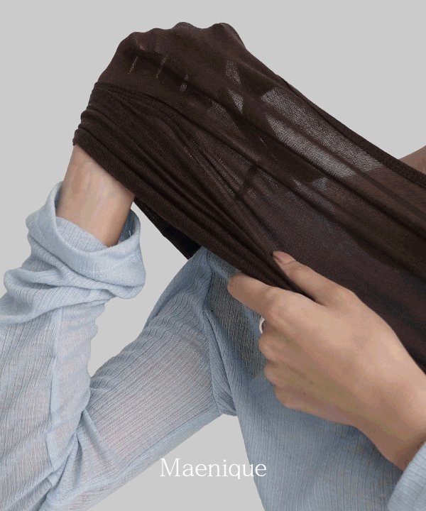 매니크 [MNQ] 달리아 텐셀 레이어드 U넥 나시