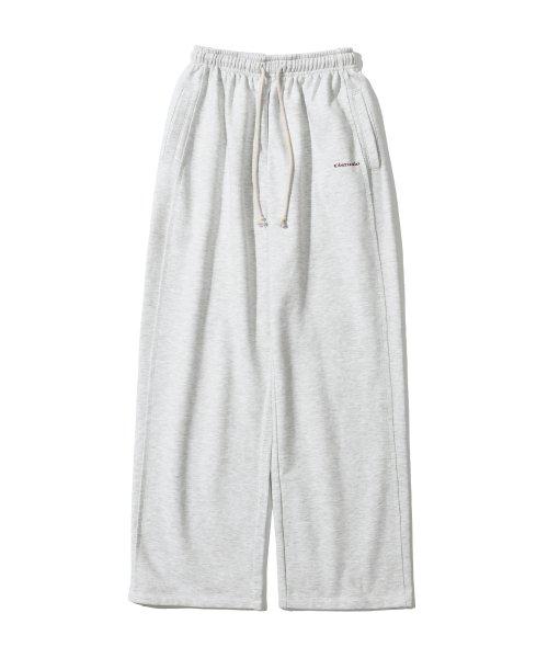 OI STUDIO RAW EDGE SWEAT PANTS [LIGHT GREY]