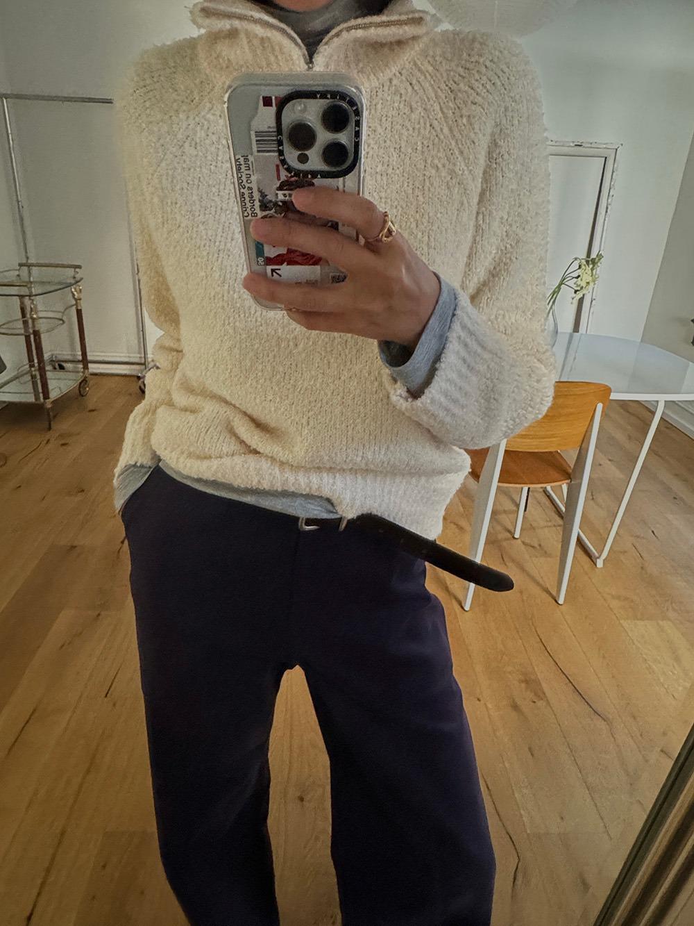 Mad half zip up knit