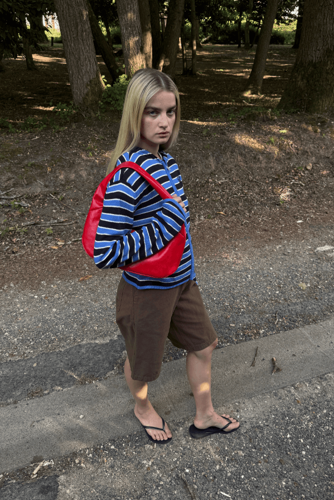 FEEELS® NOSTALGIC - Nostalgic Stripe Knit Zip Hoodie