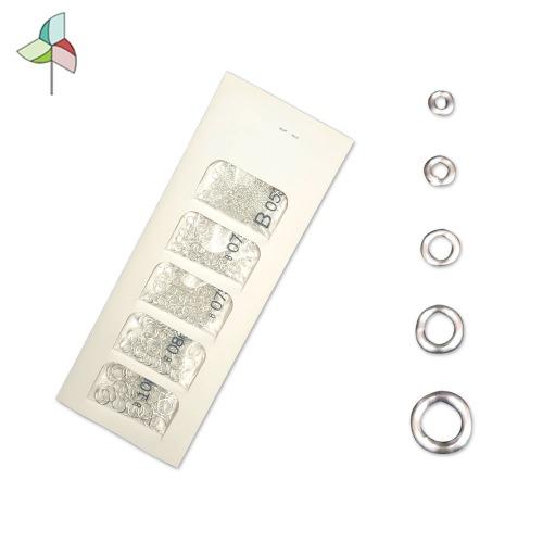 비즈공예 부자재 오링 세트 실버 5사이즈 (약 630개 약 27.5g)