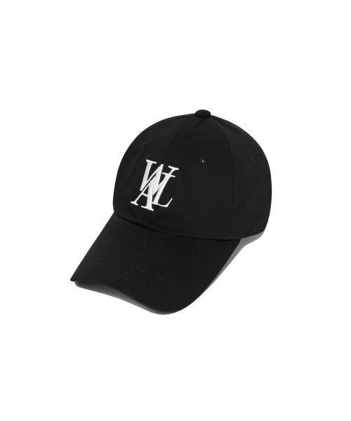 우알롱(WOOALONG)  Deep signature logo ball cap - BLACK - 사이즈 & 후기 | 무신사