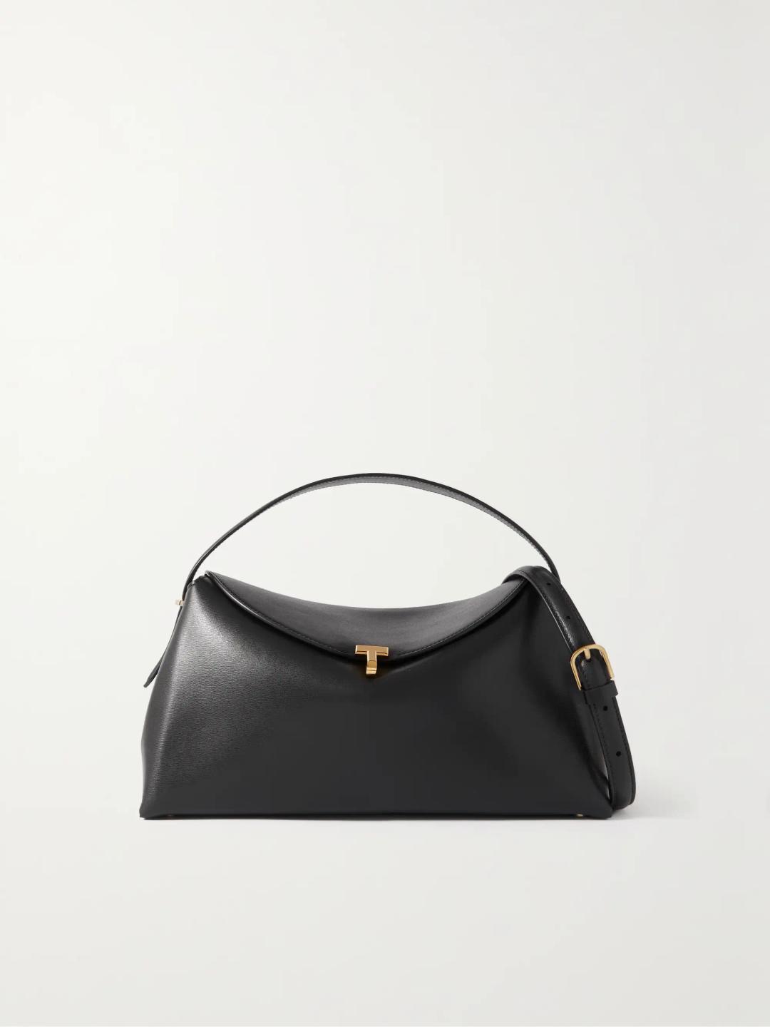 T-Lock leather shoulder bag